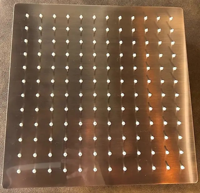 TWEEDEKANS SaniSupreme PremiumLine Inbouw Plafond Regendouche kop vierkant Hoofddouche Geborsteld Koper vierkant 30 cm