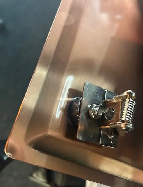 TWEEDEKANS SaniSupreme PremiumLine Inbouw Plafond Regendouche kop vierkant Hoofddouche Geborsteld Koper vierkant 30 cm