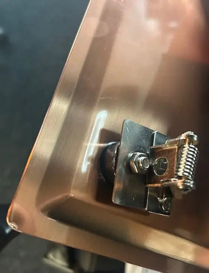 TWEEDEKANS SaniSupreme PremiumLine Inbouw Plafond Regendouche kop vierkant Hoofddouche Geborsteld Koper vierkant 30 cm