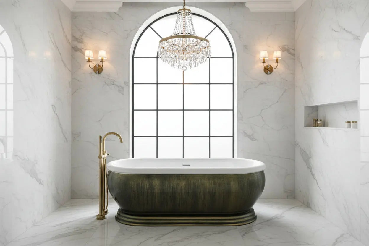 vrijstaand bad Greenline 170 cm Groen SaniSupreme