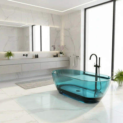 vrijstaand ligbad Blue 170 cm Doorzichtig SaniSupreme