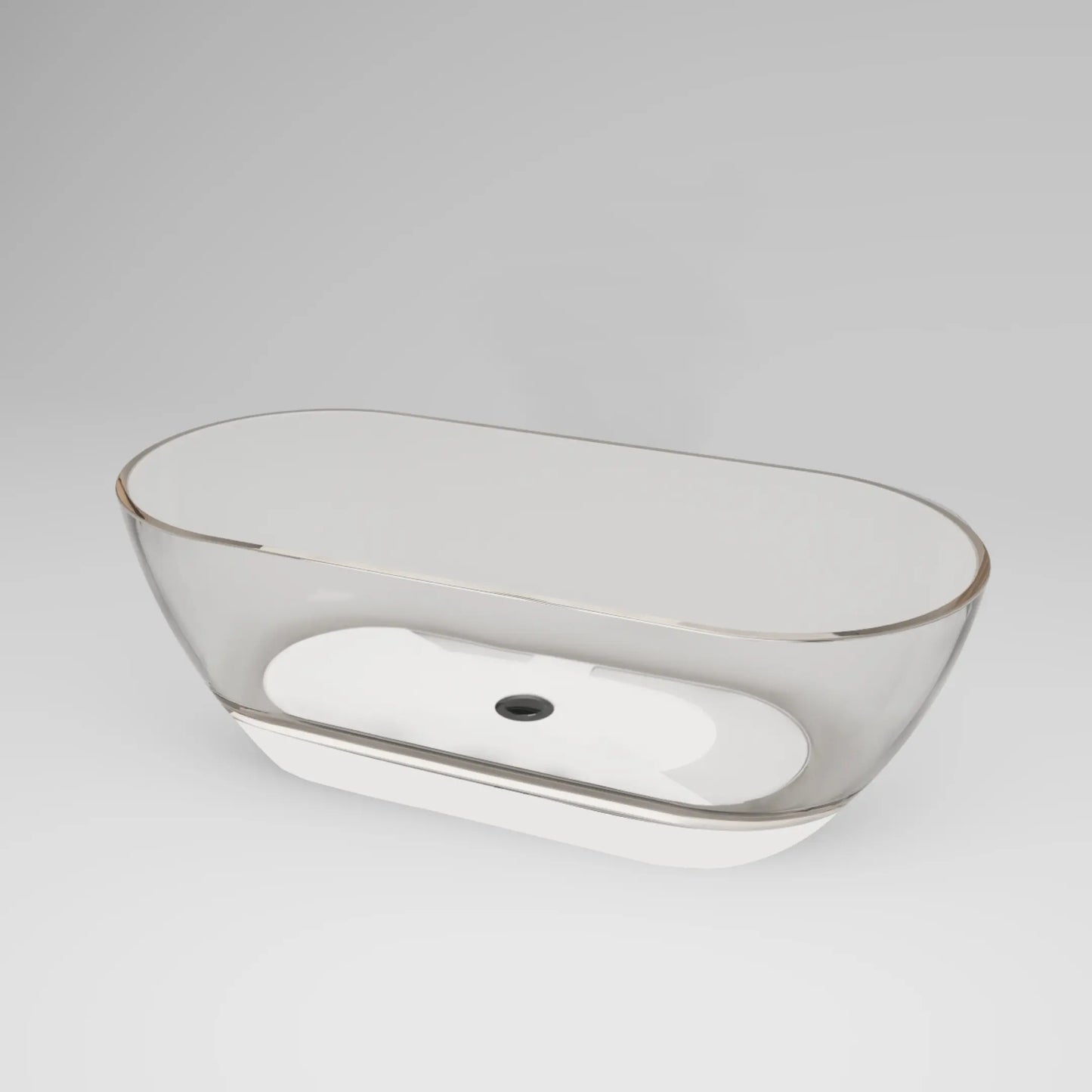 vrijstaand ligbad Transpa Clear 170 cm Doorzichtig SaniSupreme