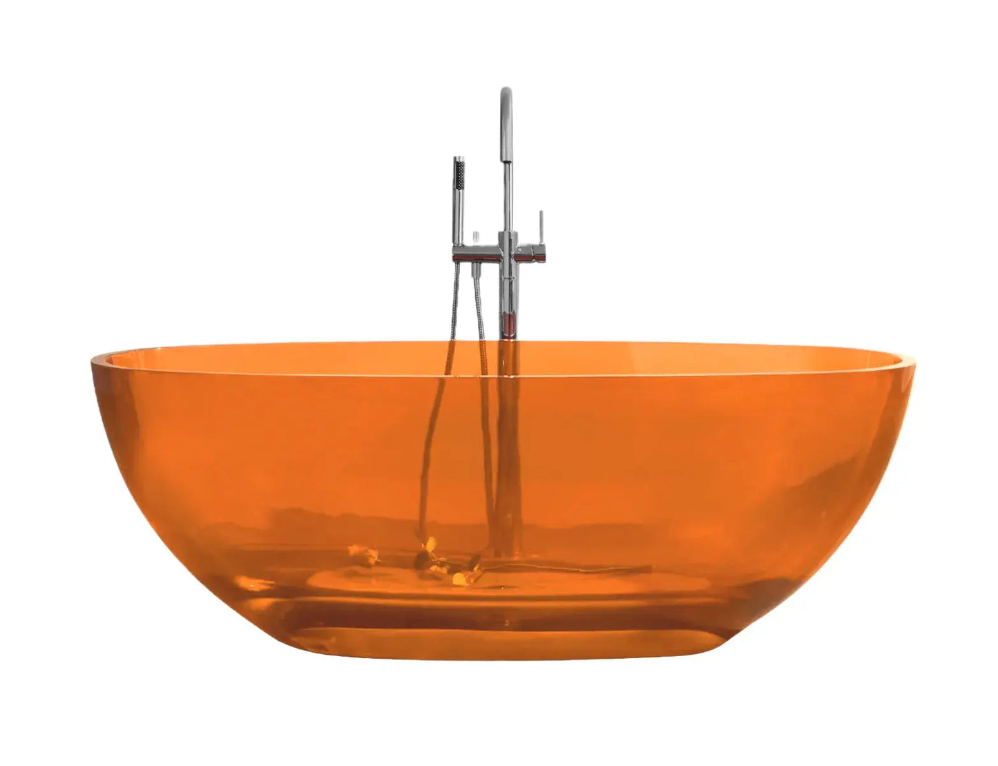 vrijstaand ligbad Transpa Orange 170 cm Mat Wit SaniSupreme