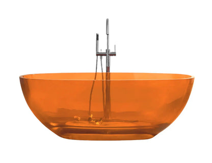 vrijstaand ligbad Transpa Orange 170 cm Mat Wit SaniSupreme