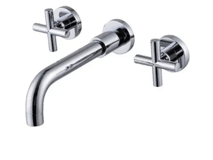 Wastafel kraan Bologna chroom inbouw 2 kranen Type I