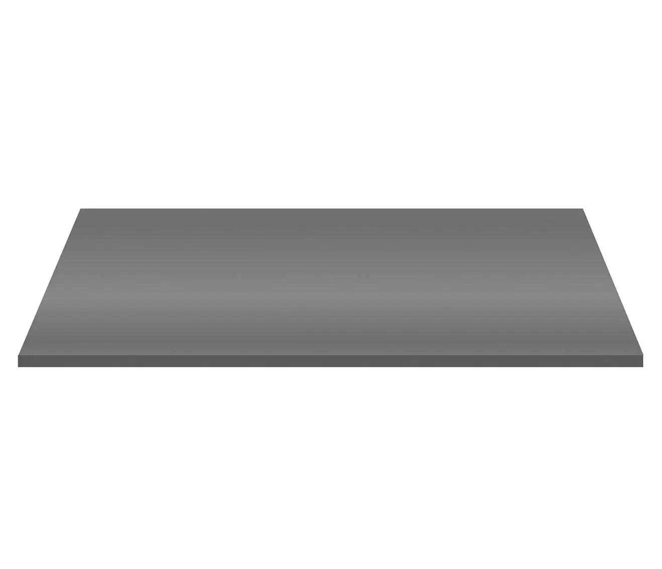 Wastafelblad Wastafelblad MDF (152.4X45.5X2.6 CM) - Glanzend Grijs