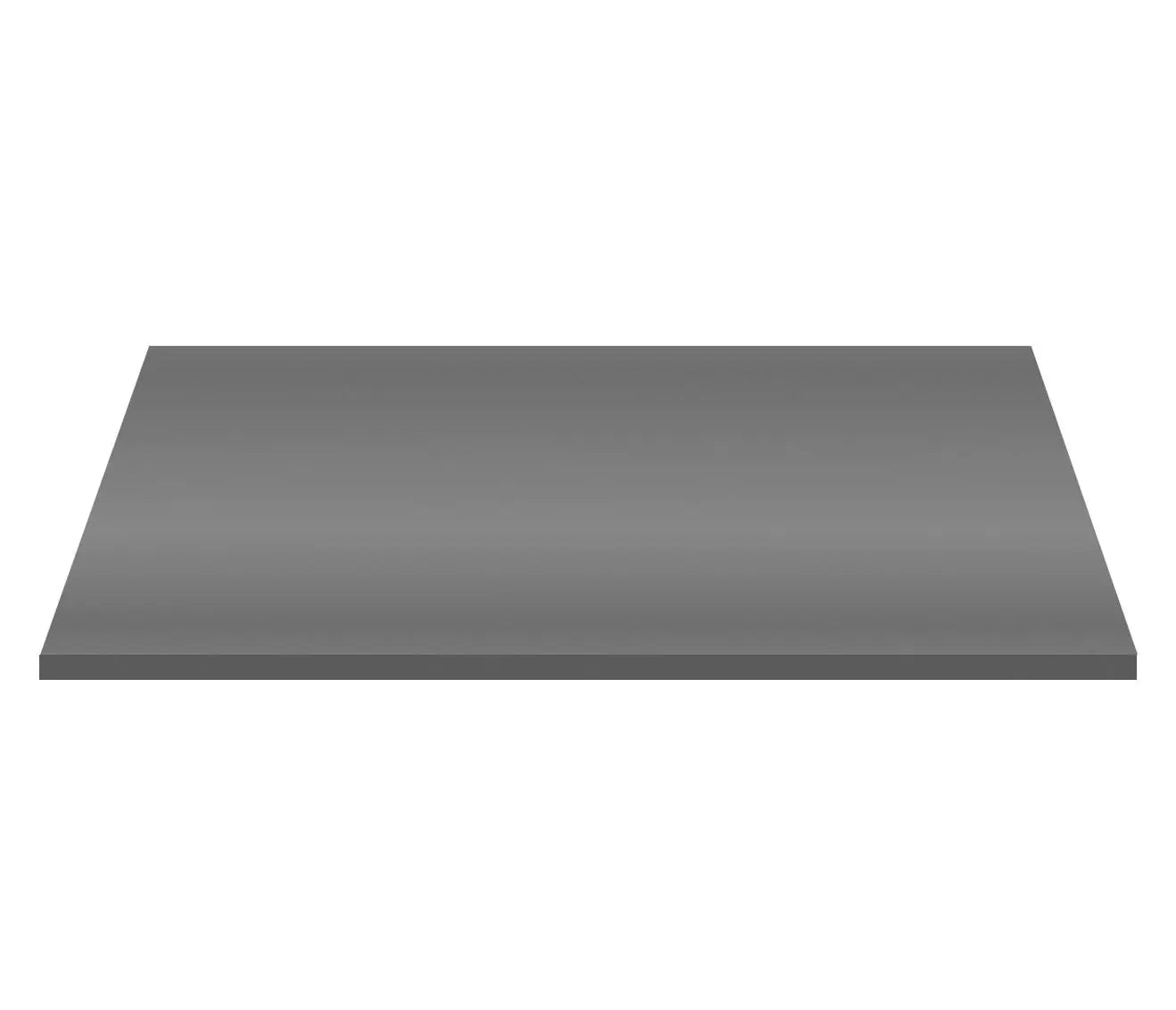 Wastafelblad Wastafelblad MDF (96.4X45.5X2.6 CM) - Glanzend Grijs