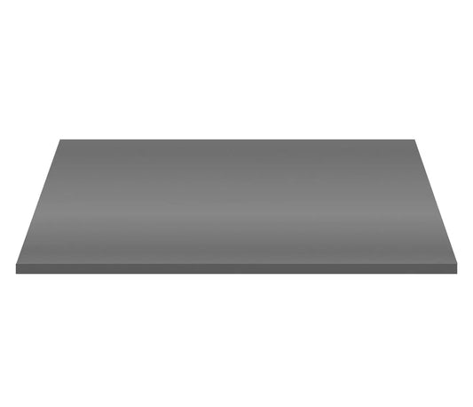 Wastafelblad Wastafelblad MDF (96.4X45.5X2.6 CM) - Glanzend Grijs