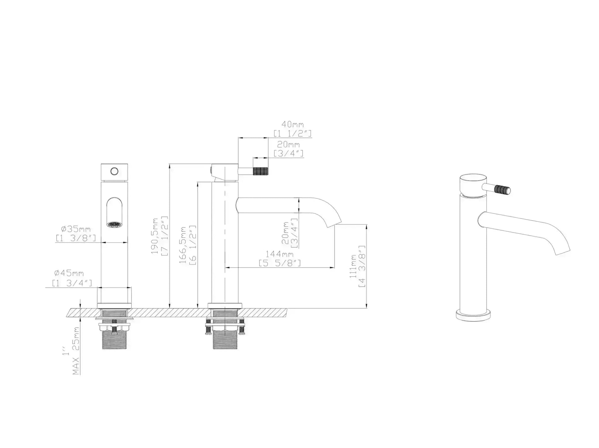SaniSupreme Wastafelkraan Stria Geborsteld Goud PVD-coating Cold-start Sanisupreme