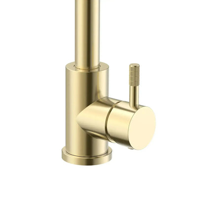 SaniSupreme Wastafelkraan Stria Cold-start Gunmetal PVD-Gecoat Sanisupreme