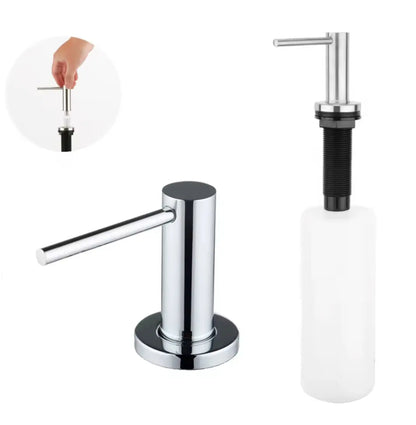 SaniSupreme inbouw zeepdispenser messing chroom glans Sanisupreme