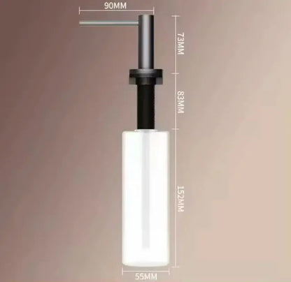 SaniSupreme inbouw zeepdispenser messing chroom gunmetal Sanisupreme