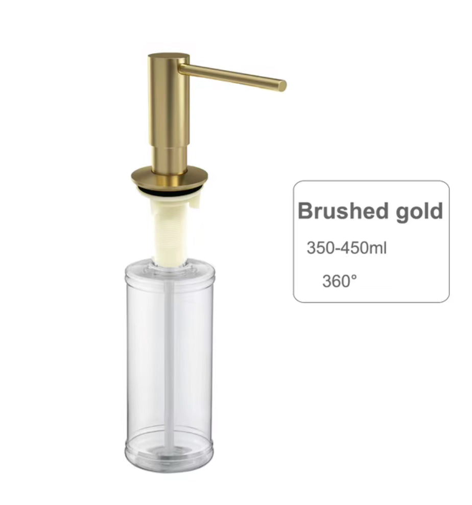 SaniSupreme® built-in soap dispenser brass stainless steel