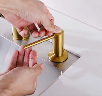 SaniSupreme® built-in soap dispenser brass stainless steel