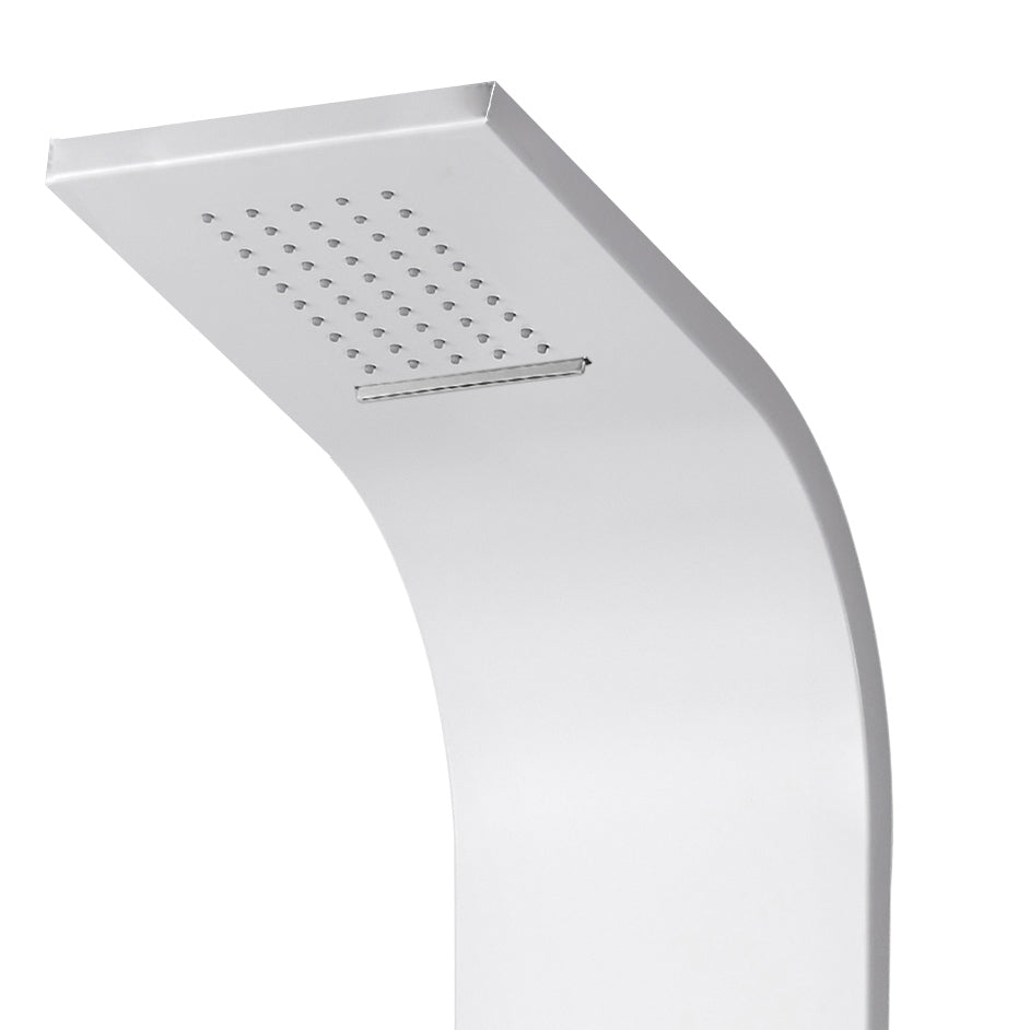 SaniSupreme massage shower panel Creavit Aloni 160x20x7 cm white