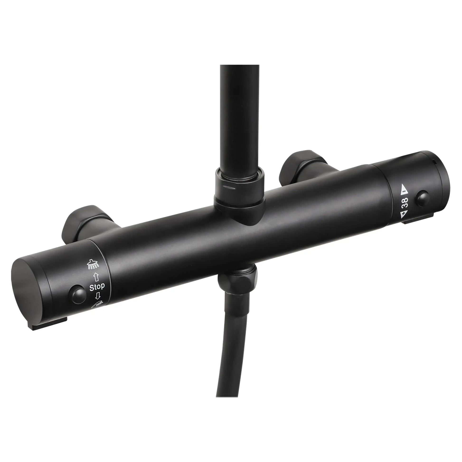 SaniSupreme® Differnz Thermoline Doucheset Regendouche Thermostaat mat zwart Sanisupreme