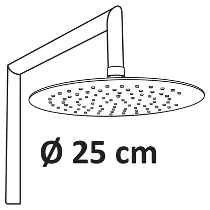 SaniSupreme® Differnz Thermoline Doucheset Regendouche Thermostaat mat zwart Sanisupreme