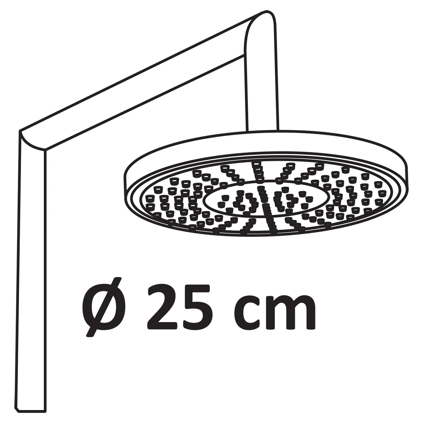 SaniSupreme® Differnz Thermoline Doucheset Regendouche Thermostaat Wit Sanisupreme
