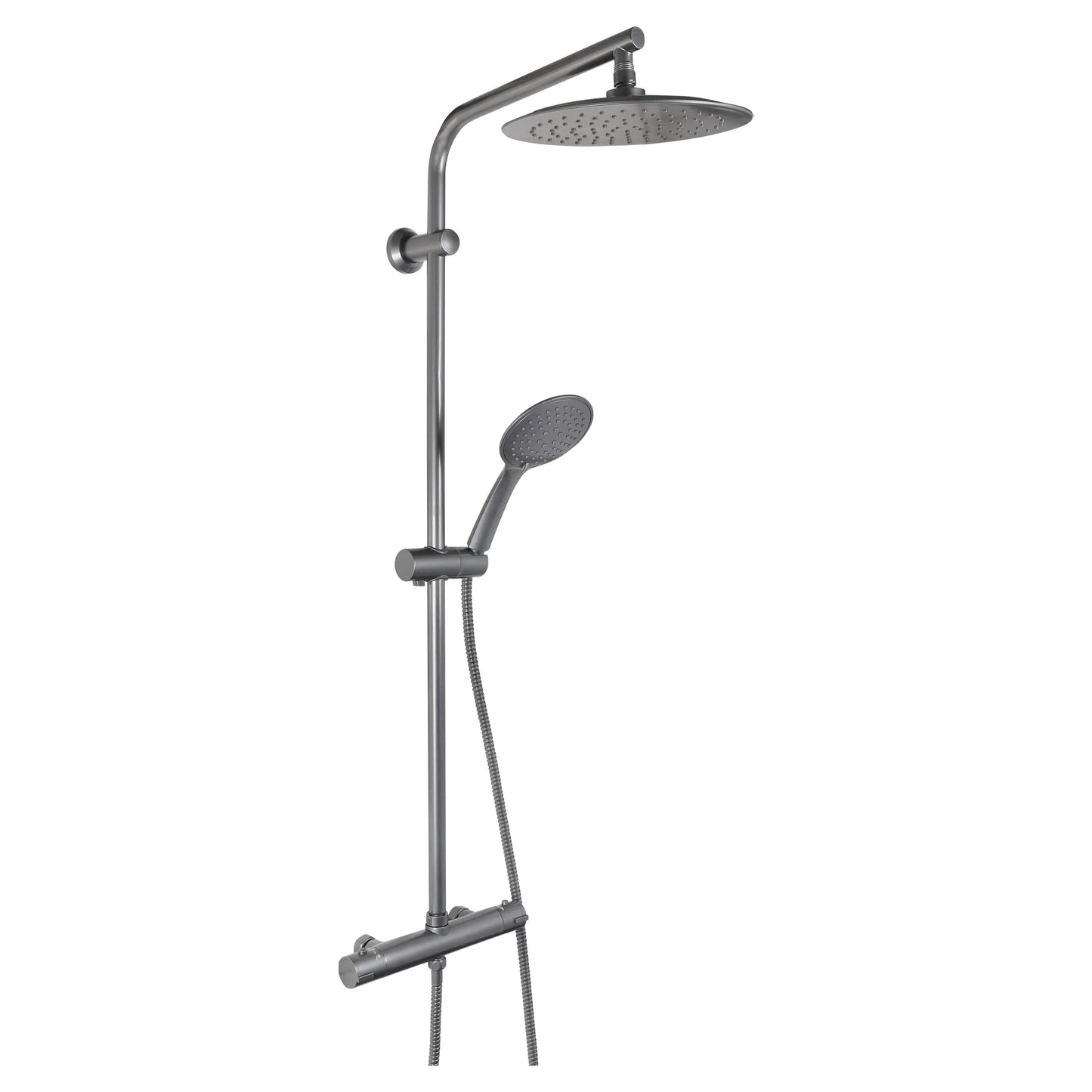 SaniSupreme® Differnz Thermoline Doucheset Regendouche Thermostaat Gun metal Sanisupreme