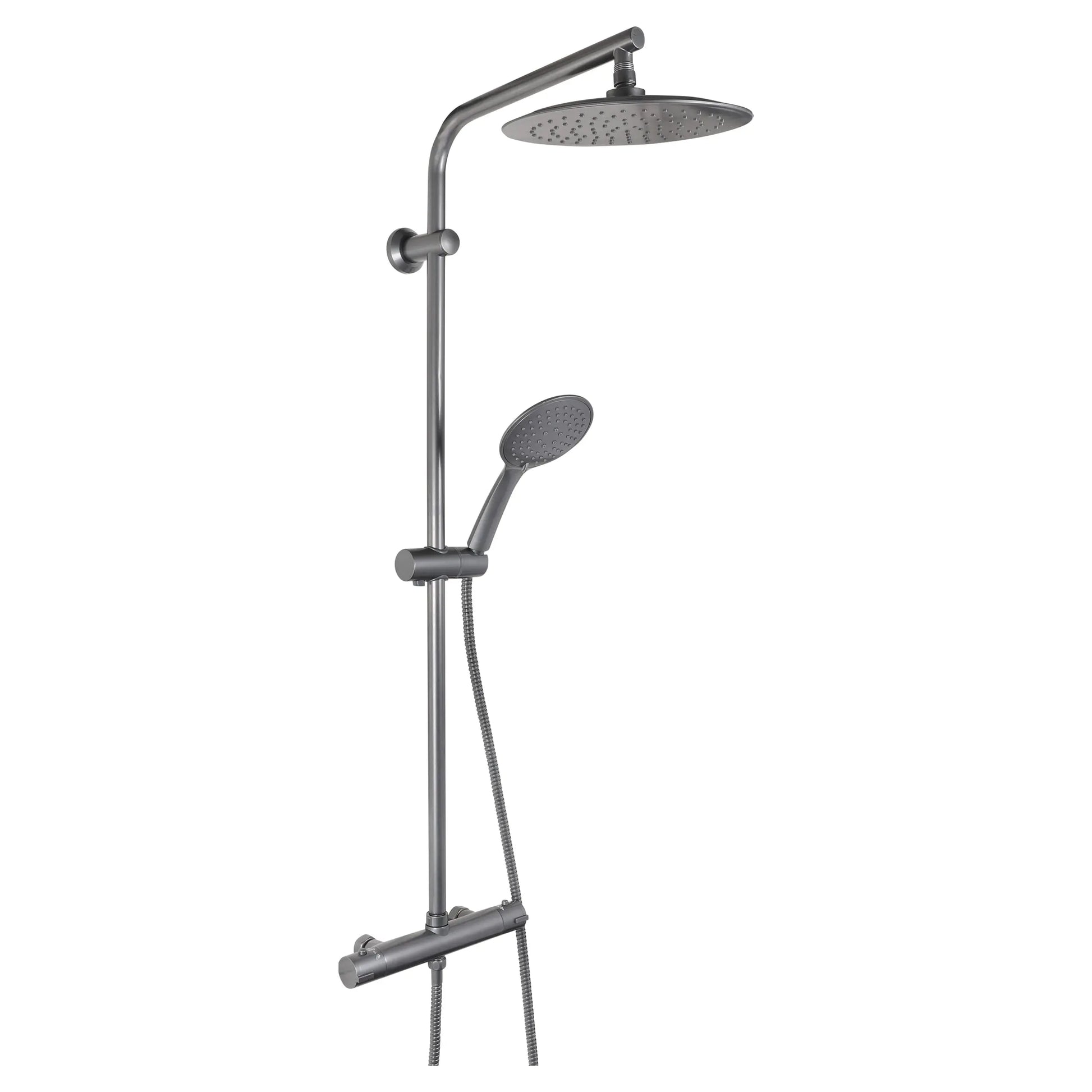 SaniSupreme® Differnz Thermoline Doucheset Regendouche Thermostaat Gun metal Sanisupreme