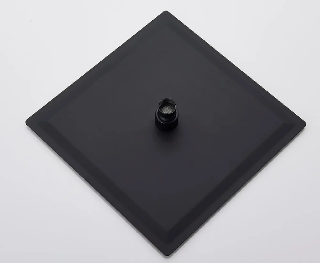 SaniSupreme Doucheset Bolivia Premium 10 inch 25 cm. regendouche vierkant 2-weg zwart inbouw Sanisupreme