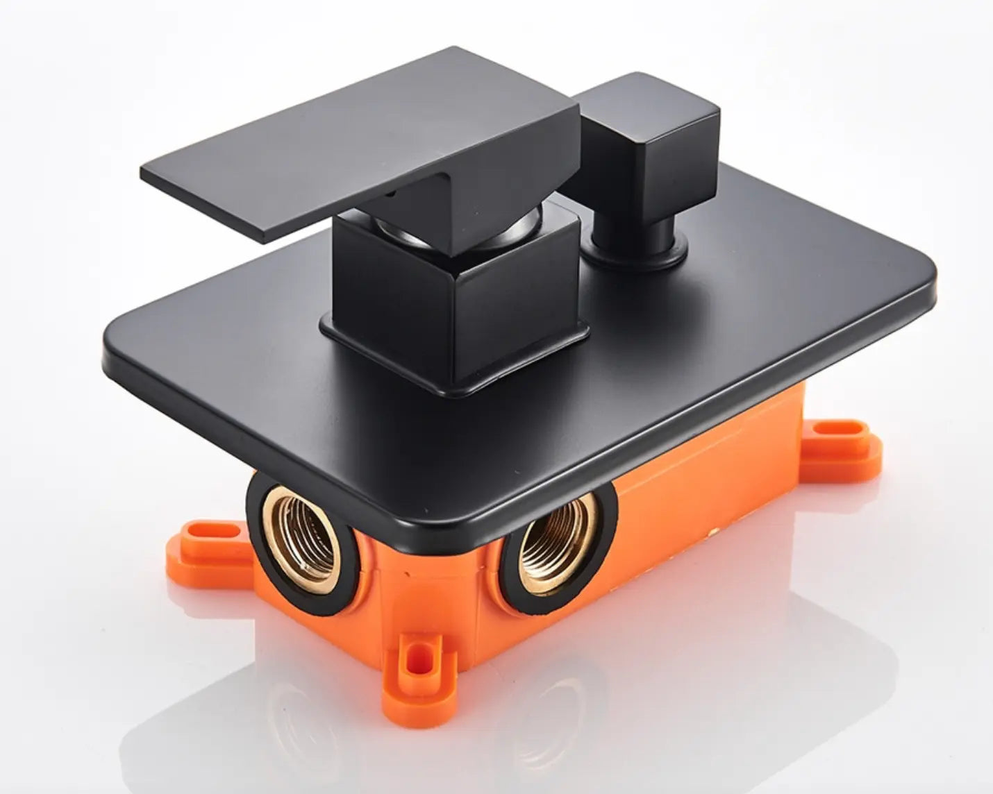 SaniSupreme Doucheset Bolivia Premium 10 inch 25 cm. regendouche vierkant 2-weg zwart inbouw Sanisupreme