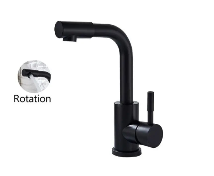 TWEEDEKANS SaniSupreme Wastafel designkraan Nordica met draaibare kop|opbouw|gebogen mengkraan| kompleet | mat zwart TK1 Sanisupreme