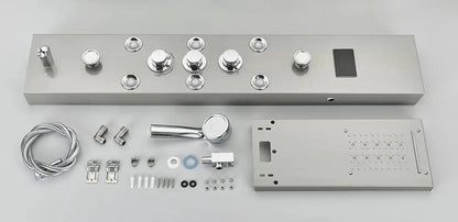 AKTIE Douchepaneel Opbouwdouche SaniSupreme® Sardinia LCD Premium mat zwart