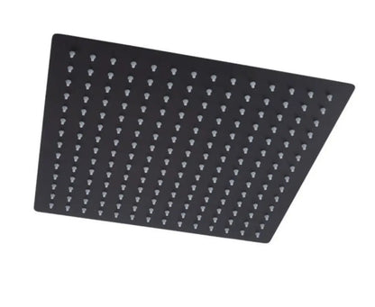AKTIE SaniSupreme BlackLine Regendouche kop Hoofddouche mat zwart vierkant 40 cm 16 inch