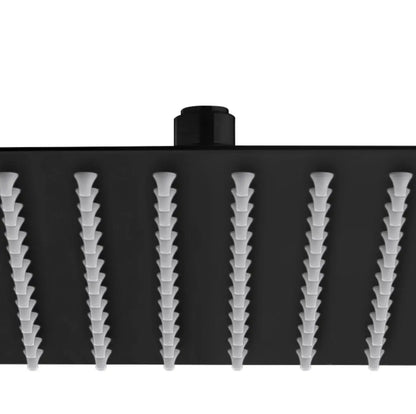 AKTIE SaniSupreme BlackLine Regendouche kop Hoofddouche mat zwart vierkant 40 cm 16 inch