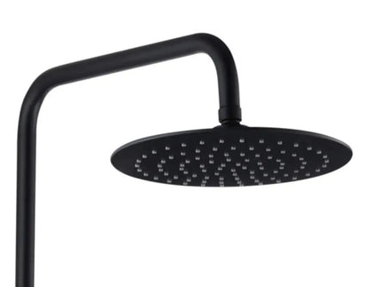 AKTIE SaniSupreme Livorno opbouw doucheset 8 inch regendouche thermostatisch mat zwart rond