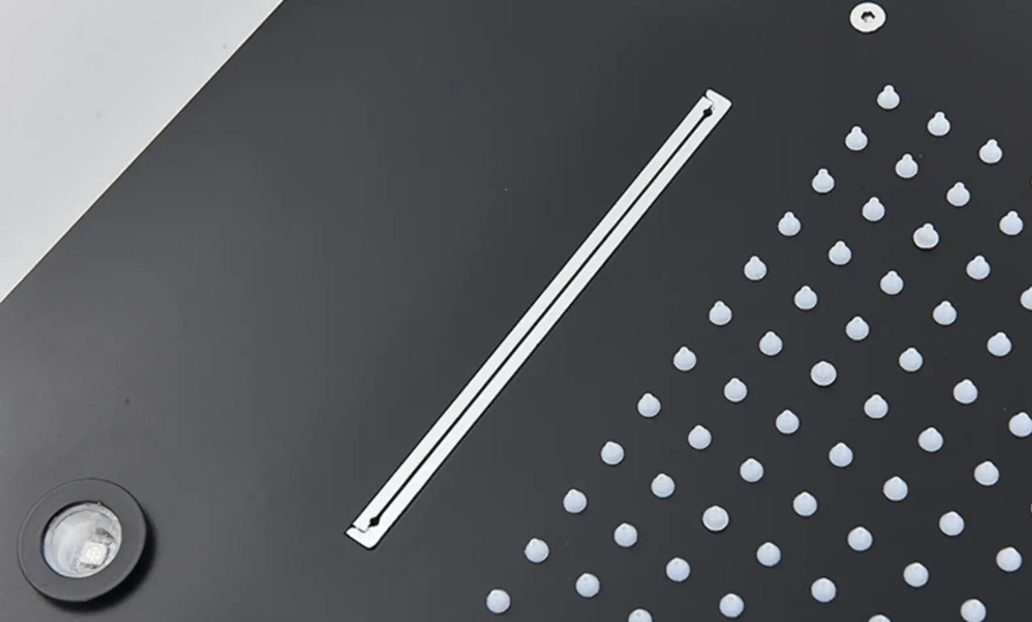 AKTIE SaniSupreme® SmartPulse Plafond LED Remote Regendouche Inbouw La Paz 50 x 36 cm zwart