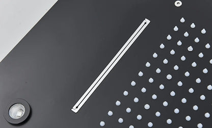 AKTIE SaniSupreme® SmartPulse Plafond LED Remote Regendouche Inbouw La Paz 50 x 36 cm zwart