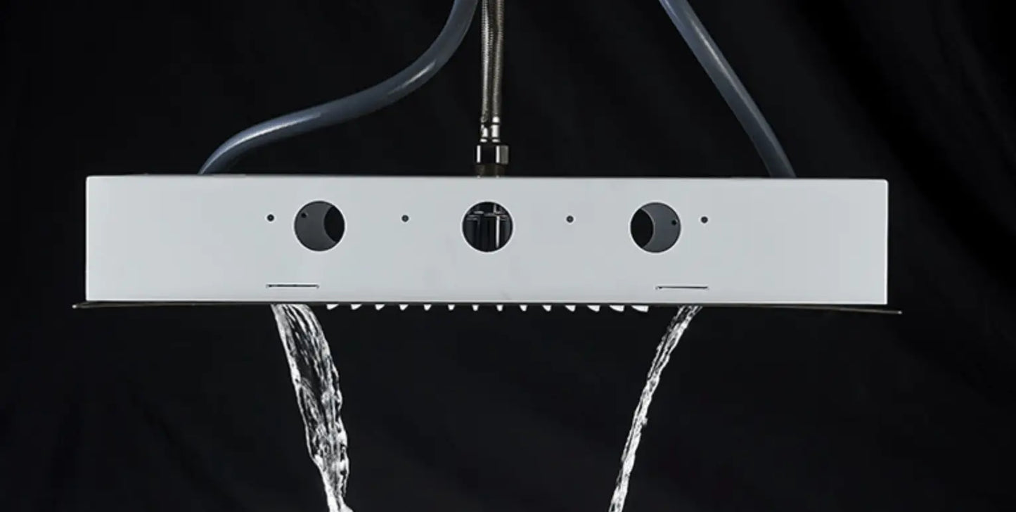 AKTIE SaniSupreme® SmartPulse Plafond LED Remote Regendouche Inbouw La Paz 50 x 36 cm zwart