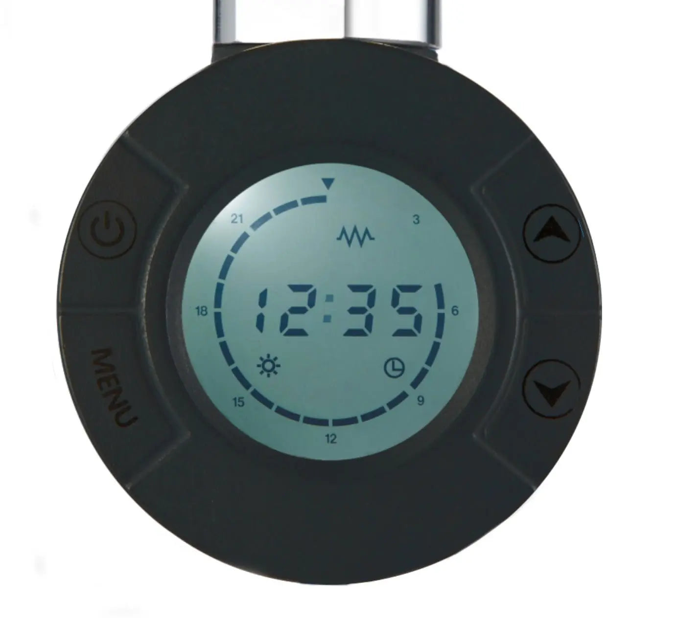 Badkamer Elektrische Radiator Handdoekverwarming 1800 x 550 Blackline mat zwart