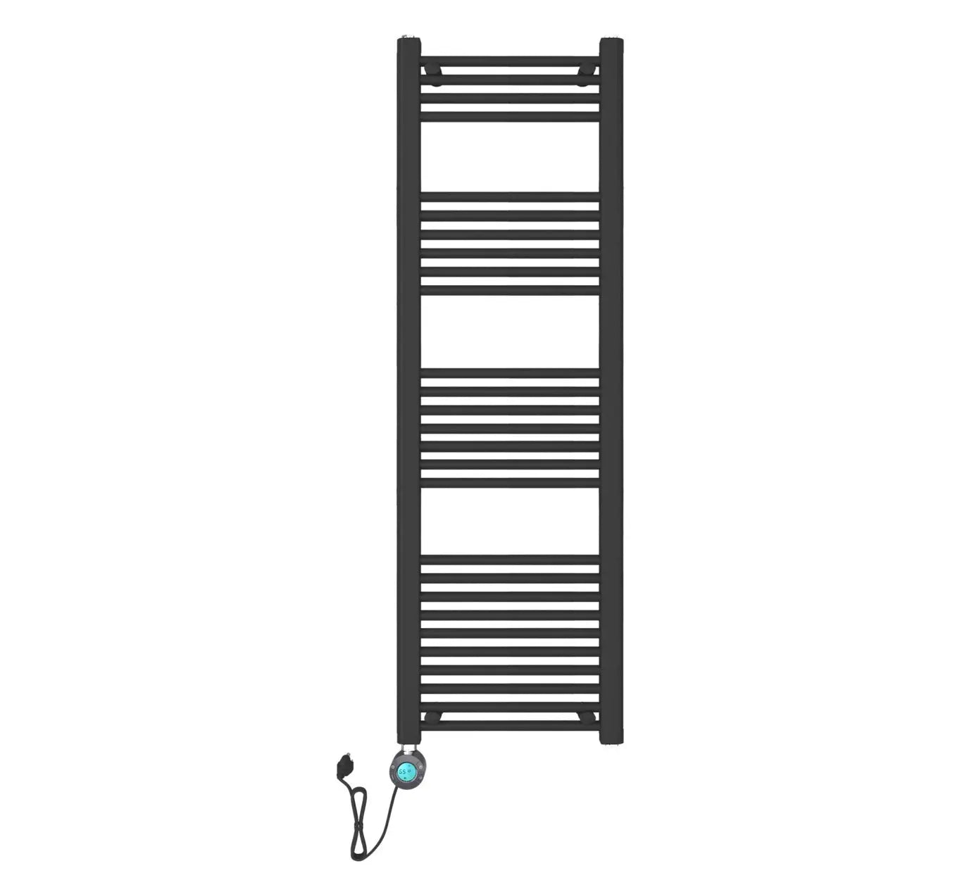 Badkamer Elektrische Radiator Handdoekverwarming 1800 x 550 Blackline mat zwart