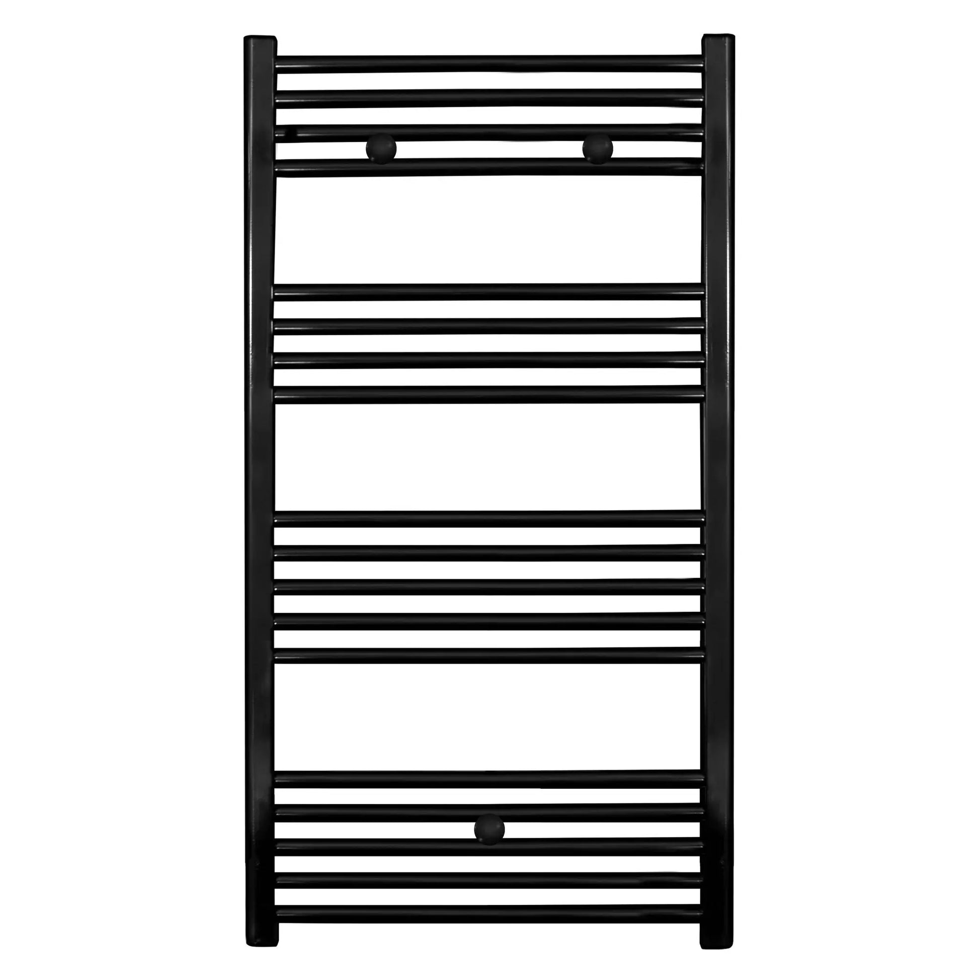 Badkamer Radiator Handdoekverwarming 1100 x 600 Blackline glans zwart