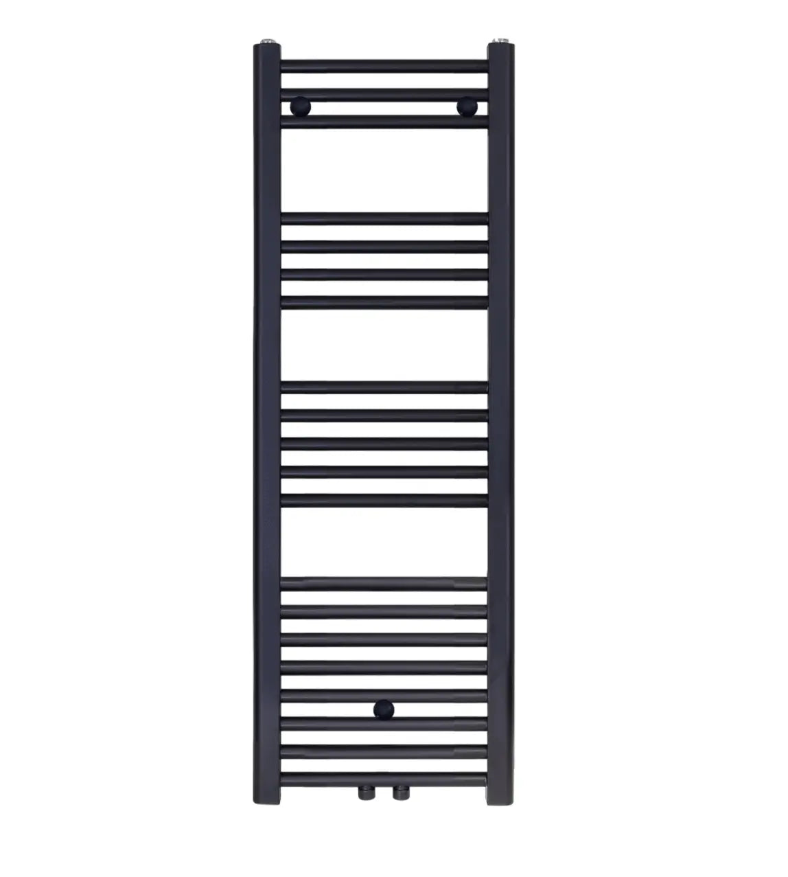 Badkamer Radiator Handdoekverwarming 1200 x 400 Blackline mat zwart