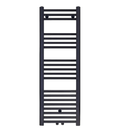 Badkamer Radiator Handdoekverwarming 1200 x 400 Blackline mat zwart