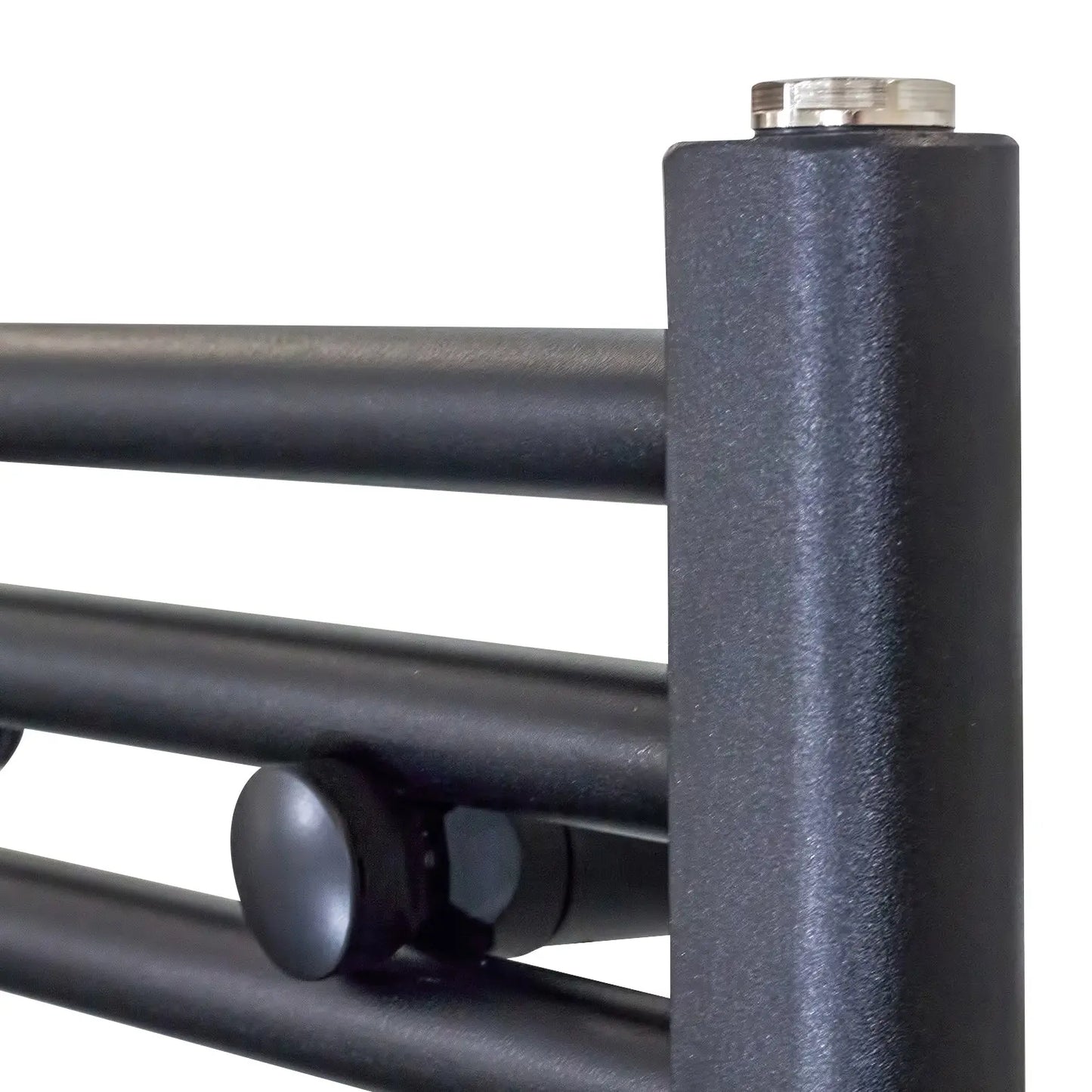 Badkamer Radiator Handdoekverwarming 1200 x 400 Blackline mat zwart