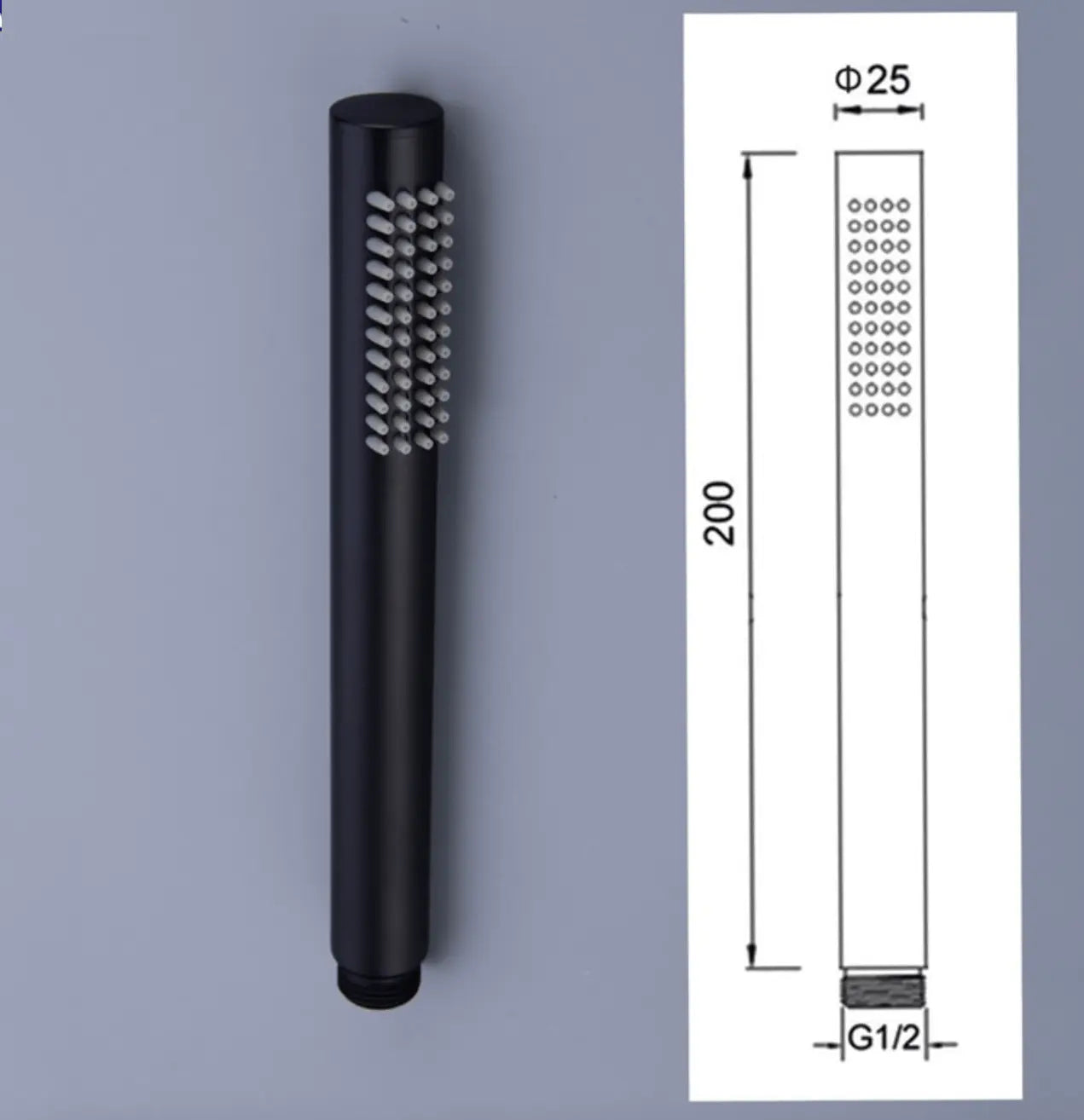 BESTE KEUS: SaniSupreme® Inbouw Doucheset Malaga Blackline Premium Plus 2 weg 12 inch regendouche rond - rechthoek mat zwart