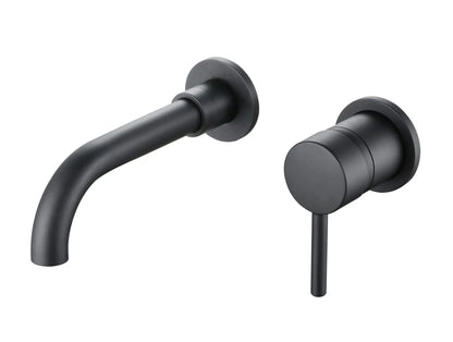 Creavit Aloni inbouw wastafelkraan mengkraan keramisch mat - zwart