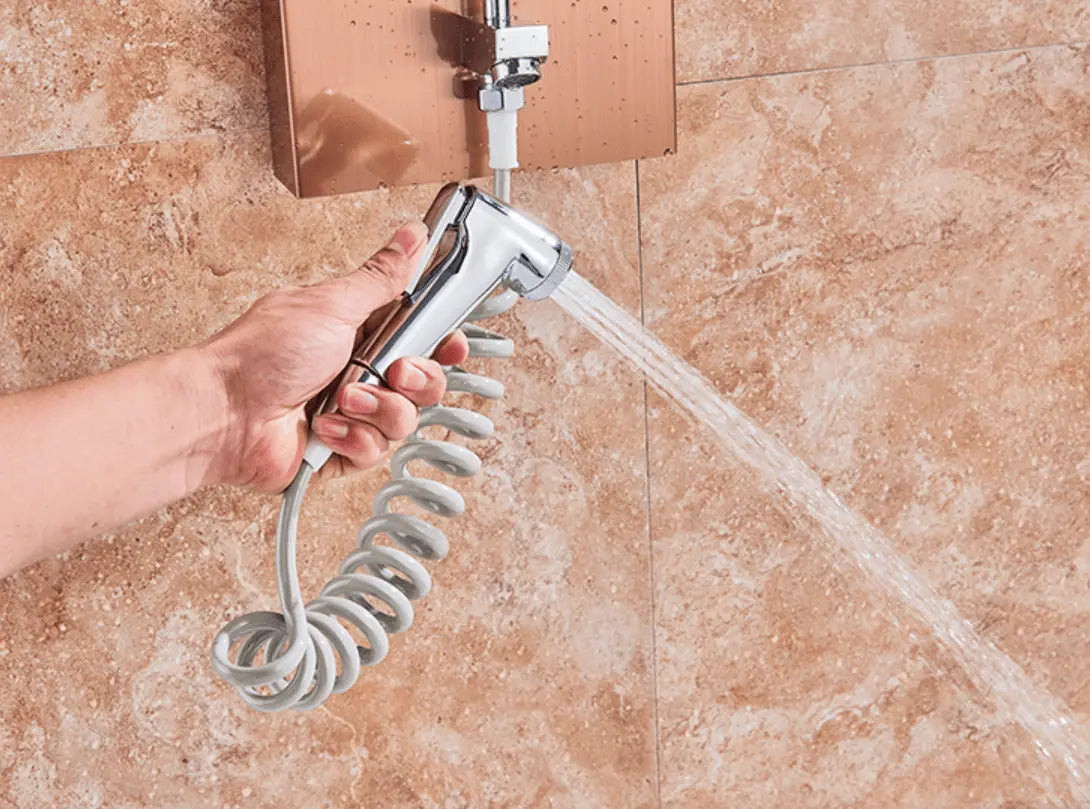 Douchepaneel Opbouwdouche SaniSupreme® Sicilie LCD Koper brushed