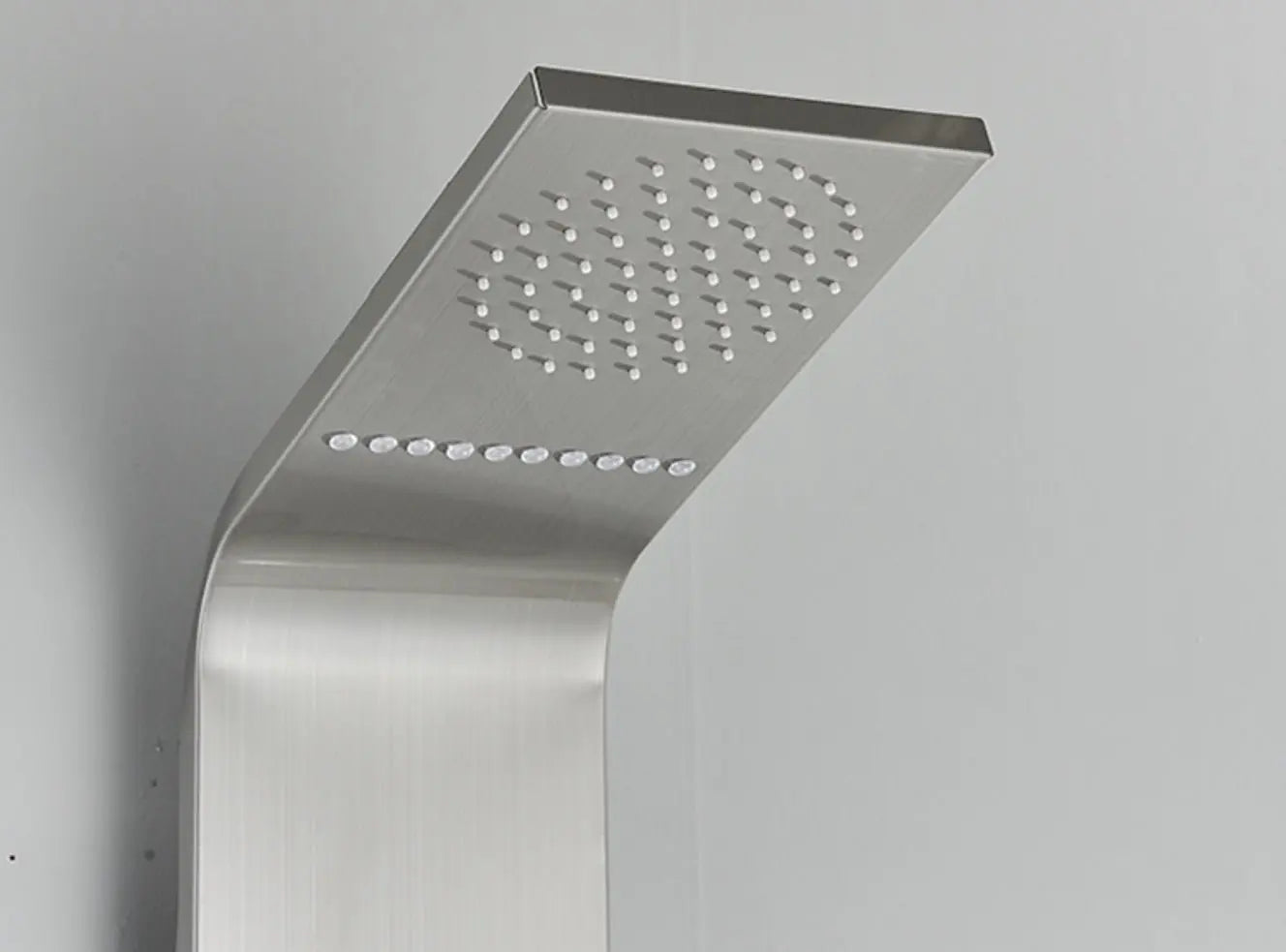 Douchepaneel Opbouwdouche SaniSupreme® Torino met hand - en voetendouche LCD Premium mat zwart