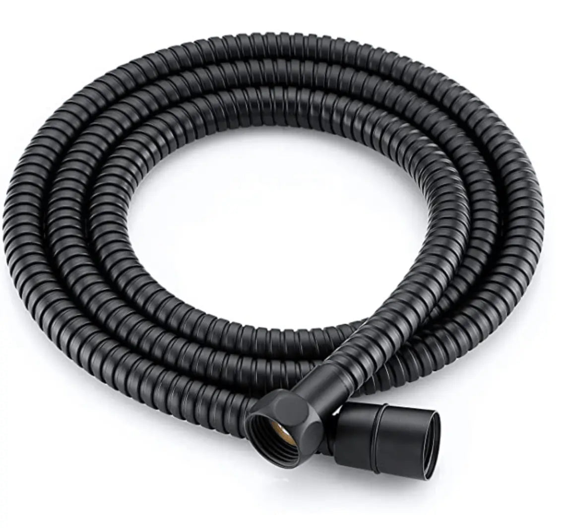 Doucheslang SaniSupreme® mat zwart - 150 cm. lang