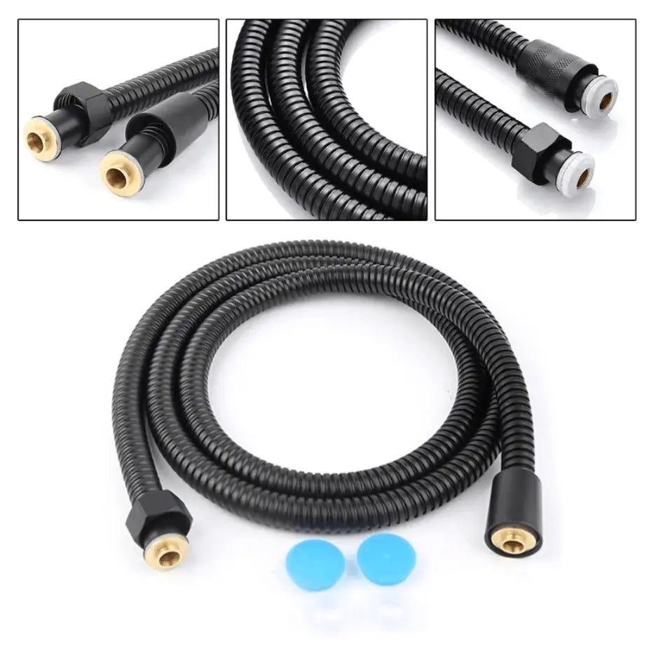 Doucheslang SaniSupreme® mat zwart - 150 cm. lang