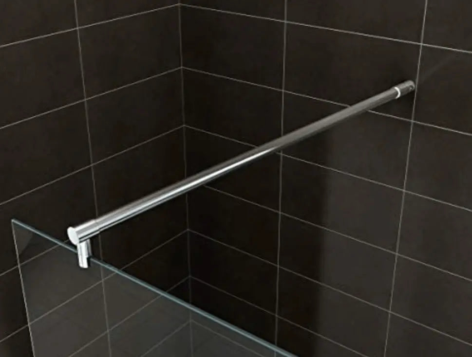 Douchewand Sanisupreme ChromeLine Series 60X200 CM Veiligheidsglas 8 MM Chroom Vlak