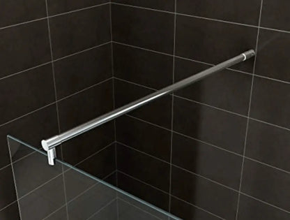 Douchewand Sanisupreme ChromeLine Series 70X200 CM Veiligheidsglas 8 MM Chroom Vlak