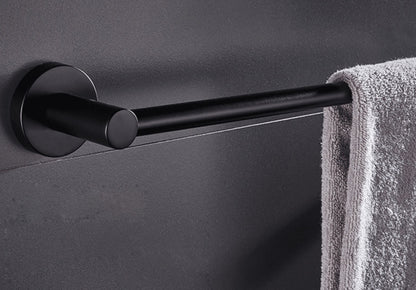 SaniSupreme Brasil Badkamer handdoekrek handdoekstang mat zwart rond 40 cm.