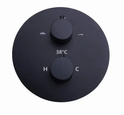 Inbouw Doucheset Washington Premium 3 weg Doucheset 8 inch regendouche rond mat zwart